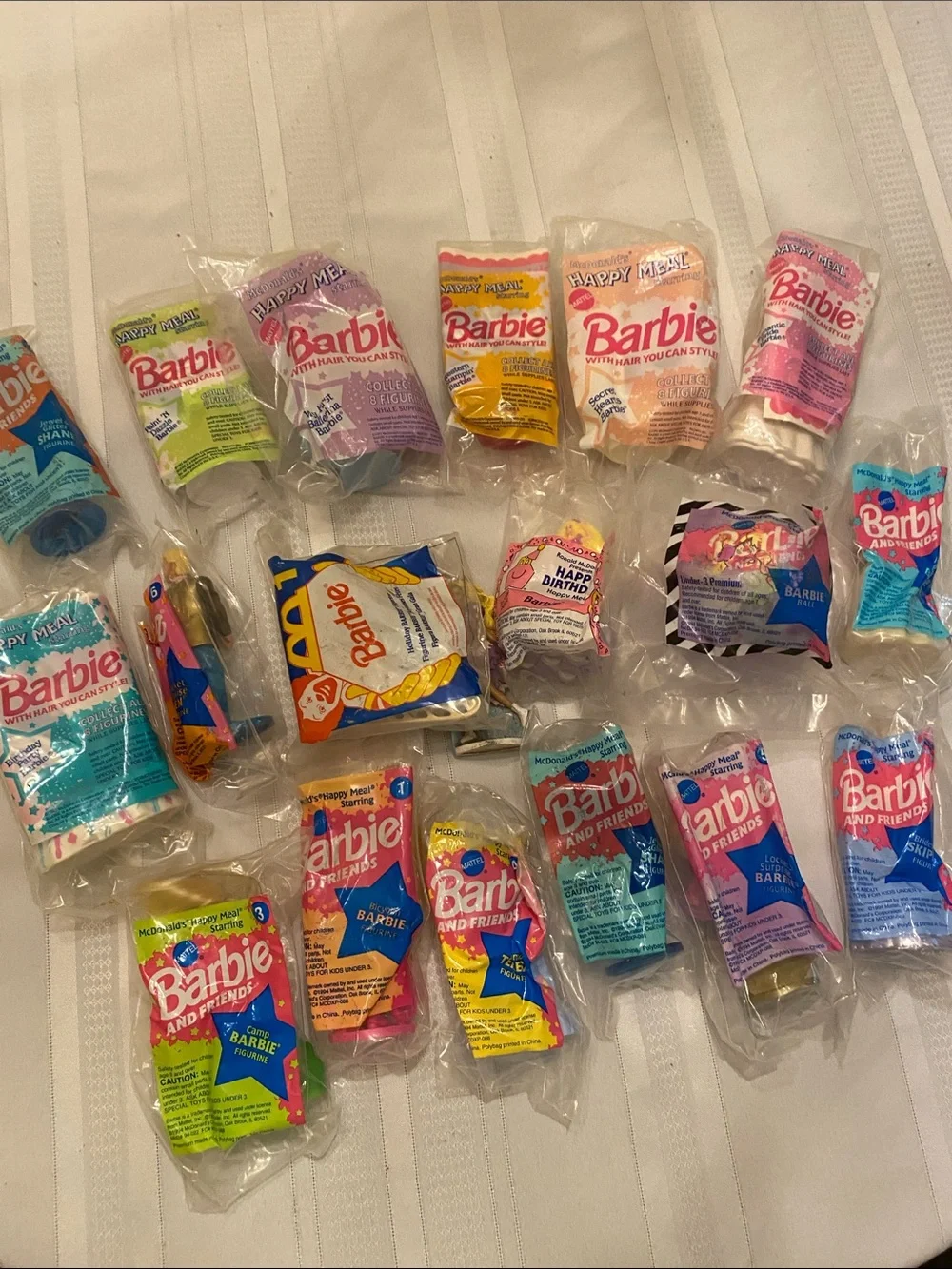 Barbie Happy Meal Toys Mint Condition